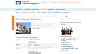 
                            6. Geschäftsstelle Blankenloch - Volksbank Stutensee-Weingarten