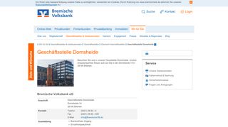 
                            13. Geschäftsstelle Domsheide - Bremische Volksbank