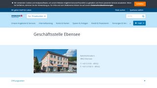 
                            7. Geschäftsstelle Ebensee | Sparkasse Salzkammergut AG