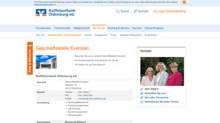 
                            4. Geschäftsstelle Eversten - Raiffeisenbank Oldenburg eG