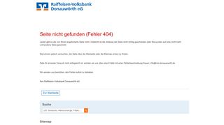 
                            1. Geschäftsstelle Fünfstetten - Raiffeisen-Volksbank Donauwörth eG