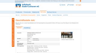 
                            6. Geschäftsstelle Jork - Volksbank Stade-Cuxhaven eG