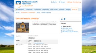 
                            11. Geschäftsstelle Medelby - Raiffeisenbank eG, Handewitt