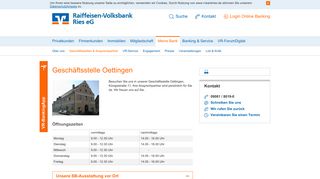 
                            6. Geschäftsstelle Oettingen - Raiffeisen-Volksbank Ries eG