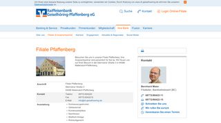 
                            6. Geschäftsstelle Pfaffenberg - Raiffeisenbank Geiselhöring-Pfaffenberg ...