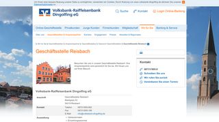 
                            11. Geschäftsstelle Reisbach - Volksbank-Raiffeisenbank Dingolfing eG