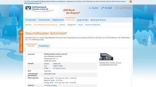 
                            10. Geschäftsstelle Schorndorf - Raiffeisenbank Chamer Land eG