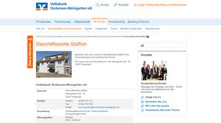 
                            12. Geschäftsstelle Staffort - Volksbank Stutensee-Weingarten