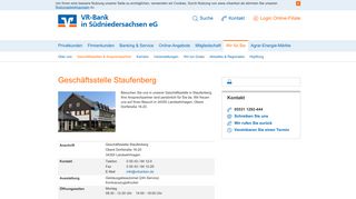 
                            12. Geschäftsstelle Staufenberg - VR-Bank in Südniedersachsen eG
