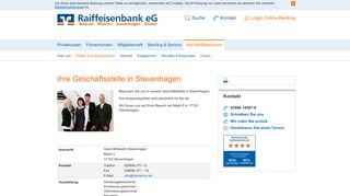 
                            8. Geschäftsstelle Stavenhagen - Raiffeisenbank eG - Privatkunden