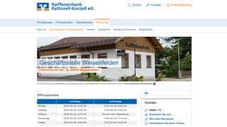 
                            4. Geschäftsstelle Wiesenfelden - Raiffeisenbank Rattiszell-Konzell eG