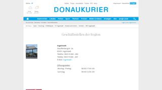 
                            10. Geschäftsstellen der Region - Donaukurier