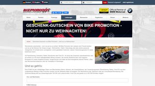 
                            5. Geschenk-Gutscheine - Bike Promotion