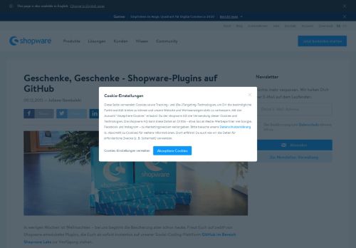 
                            4. Geschenke, Geschenke - Shopware-Plugins auf GitHub | News ...