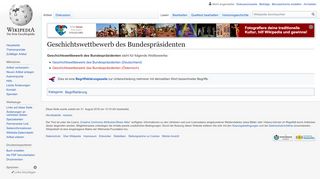 
                            3. Geschichtswettbewerb des Bundespräsidenten – Wikipedia
