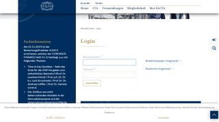 
                            1. geschlossener Mitgliederbereich - Login - EACVA