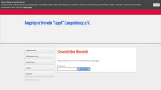 
                            10. Geschützter Bereich - Login - asv-langenburgs Webseite!