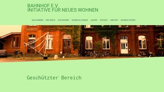 
                            10. Geschützter Bereich - Login - bahnhof-evs Webseite!