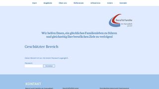 
                            13. Geschützter Bereich - Login - berufundfamilie-ihs Webseite!