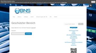 
                            9. Geschützter Bereich - Login - bestnetworkseller Shop BNS ...