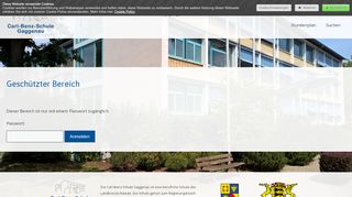 
                            7. Geschützter Bereich - Login - Carl Benz-Schule Gaggenau