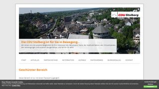 
                            13. Geschützter Bereich - Login - CDU Stolberg