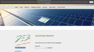 
                            3. Geschützter Bereich - Login - Deutsche Energie Beratung