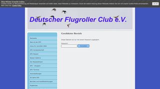 
                            6. Geschützter Bereich - Login - deutscherflugrollerclubs jimdo page!