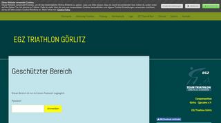 
                            4. Geschützter Bereich - Login - egz-triathlon-görlitz