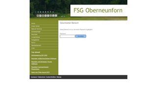 
                            12. Geschützter Bereich - Login - FSG Oberneunforn - gegründet 1873