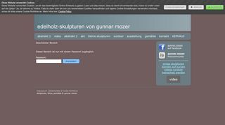 
                            3. Geschützter Bereich - Login - gunnar mozer, edelholzskulpturen ...