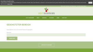 
                            6. Geschützter Bereich - Login - Hof Rahmann: Obst & Gemüse von ...