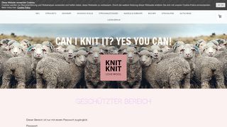 
                            5. Geschützter Bereich - Login - KNIT KNIT :: Love wool