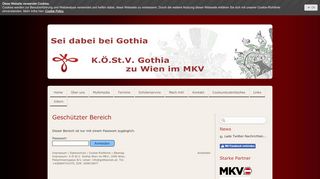 
                            10. Geschützter Bereich - Login - K.Ö.St.V. Gothia zu Wien im MKV
