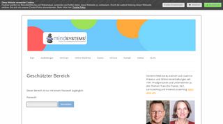 
                            1. Geschützter Bereich - Login - mindSYSTEMS