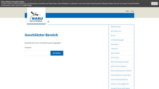 
                            12. Geschützter Bereich - Login - NABU Mayen und Umgebung