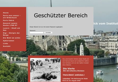 
                            5. Geschützter Bereich - Login - Paris