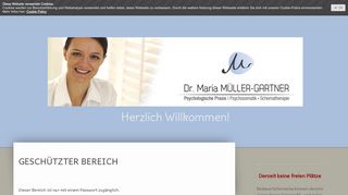 
                            10. Geschützter Bereich - Login - Praxis Dr. Maria Müller-Gartner ...