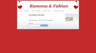 
                            11. Geschützter Bereich - Login - Ramona und Fabian