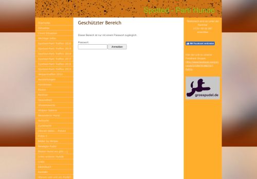 
                            7. Geschützter Bereich - Login - spotted-partis Webseite!