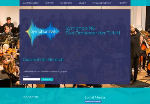 
                            7. Geschützter Bereich - Login - SymphonING. Das Orchester der TUHH.