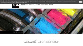 
                            6. Geschützter Bereich - Login - TZ Verlag und Print GmbH
