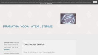 
                            7. Geschützter Bereich - Login - Verena Mayr - Studio für Yoga, Atem ...