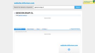 
                            7. gescon.enap.cl at Website Informer. Visit Gescon Enap.