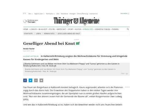 
                            13. Geselliger Abend bei Knut – Sondershausen | Thüringer Allgemeine