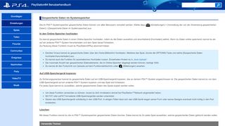 
                            2. Gespeicherte Daten im Systemspeicher | PlayStation®4 ...