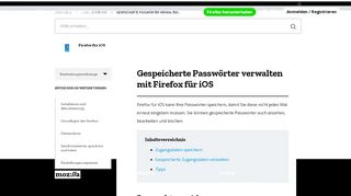 
                            8. Gespeicherte Passwörter verwalten mit Firefox für iOS | Hilfe zu Firefox ...