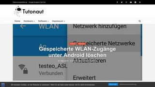 
                            3. Gespeicherte WLAN-Zugänge unter Android löschen | Der Tutonaut