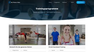 
                            7. Gestalte dein persönliches Training - NewMoove MyTraining