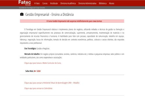 
                            10. Gestão Empresarial EAD - Fatec Sorocaba